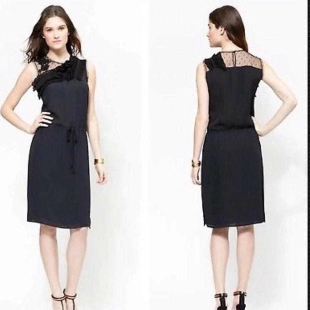 BCBG Maxazria Sleeveless Black Crepe XXS Dress